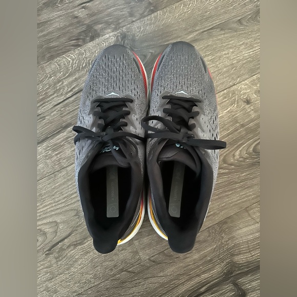 Hoka One One Clifton 8 Running Shoes Men Size 9.5D Gray Comfort Low Top Sneakers - Picture 7 of 11